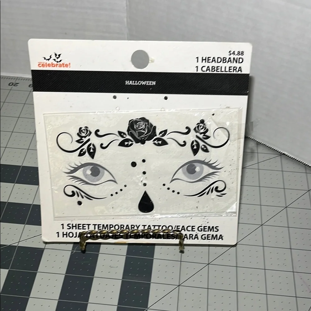 Celebrate Halloween Temporary Face Tattoos